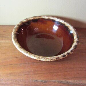 hull vintage brown bowl  ceramic (W3802)